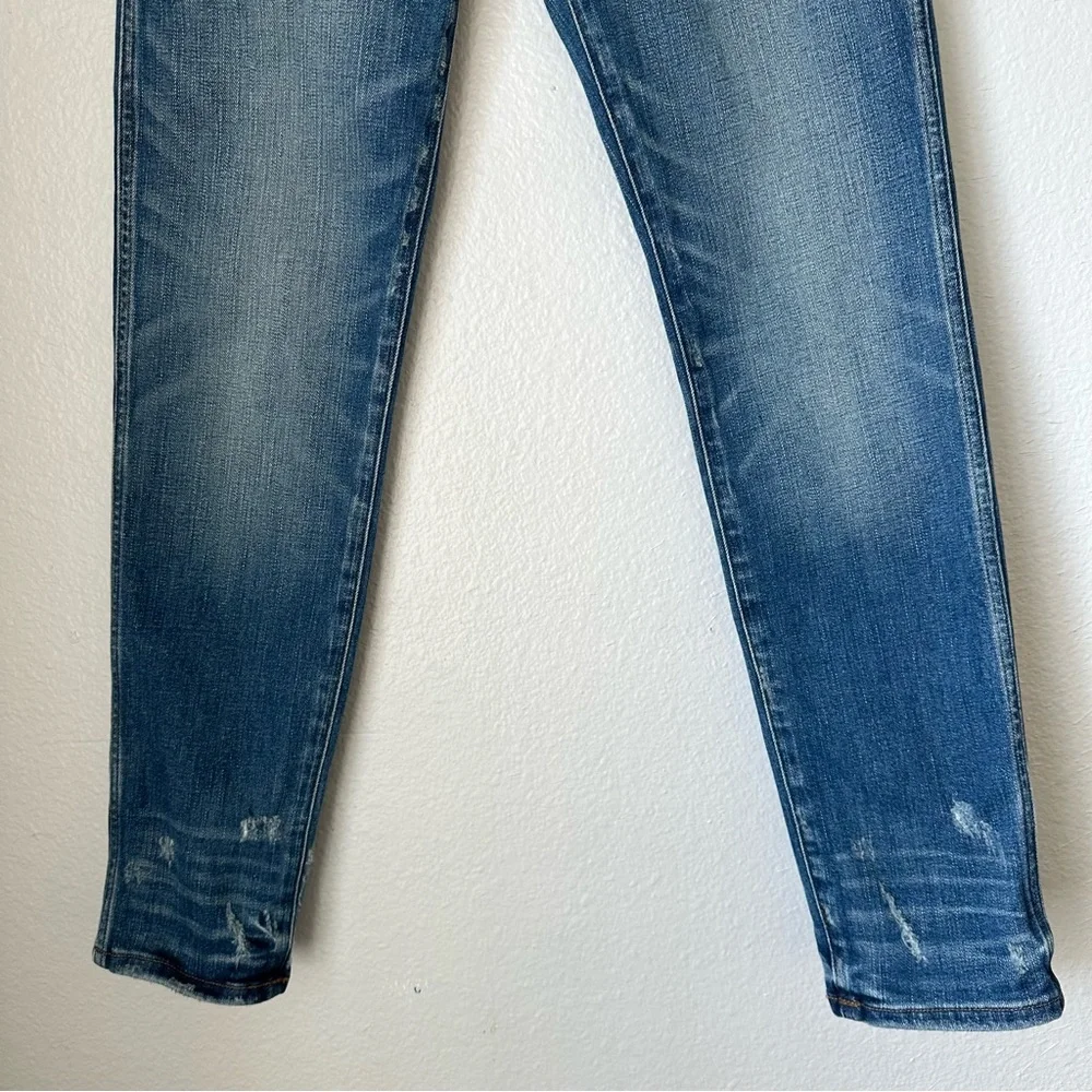 Madewell Slim Straight Jeans: Distressed Button-Front Edition Wellmoor Size‎ 24